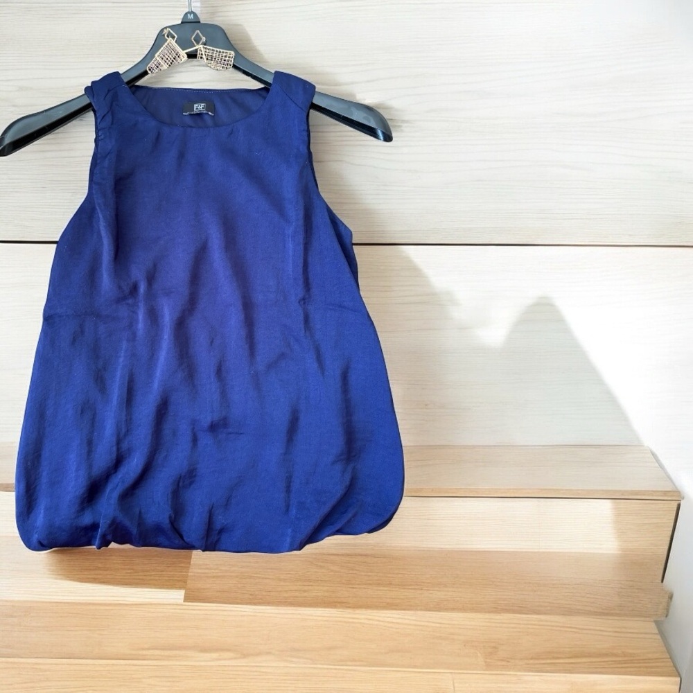 F&F Blue Boxy Sleeveless Tank Top